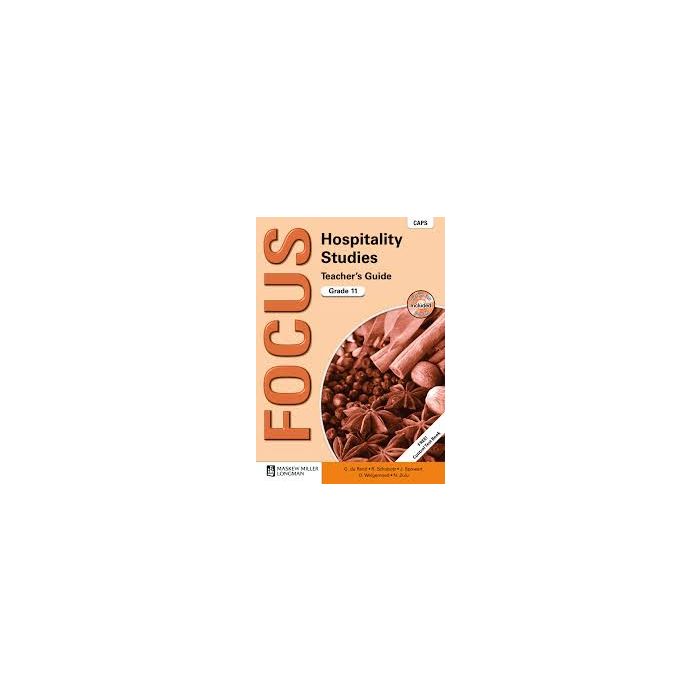 Focus Hospitality Studies Gr 11 TG with Control Test Book & Question Bank CD