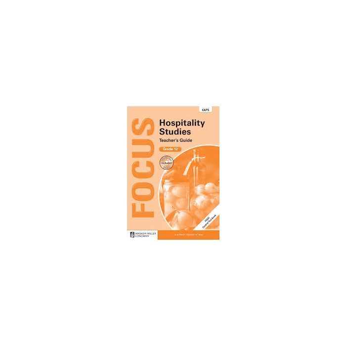 Focus Hospitality Studies Gr 12 TG with Control Test Book & Question Bank CD