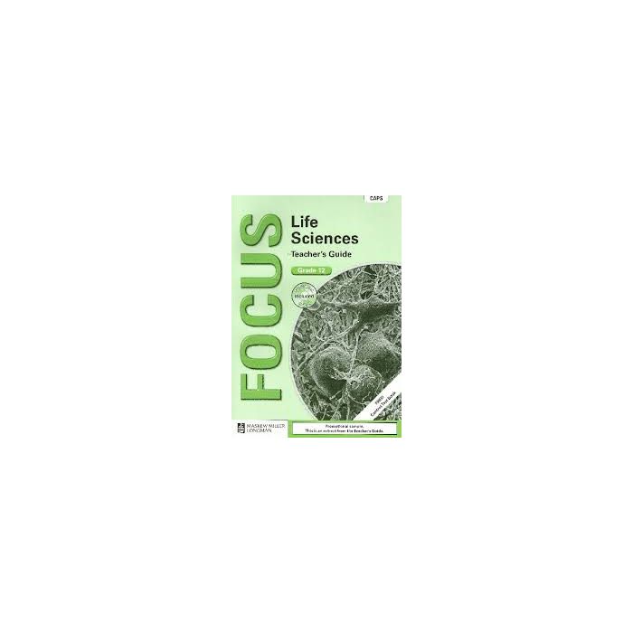 Focus Life Sciences Gr 12 TG with Control Test Book & Question Bank CD