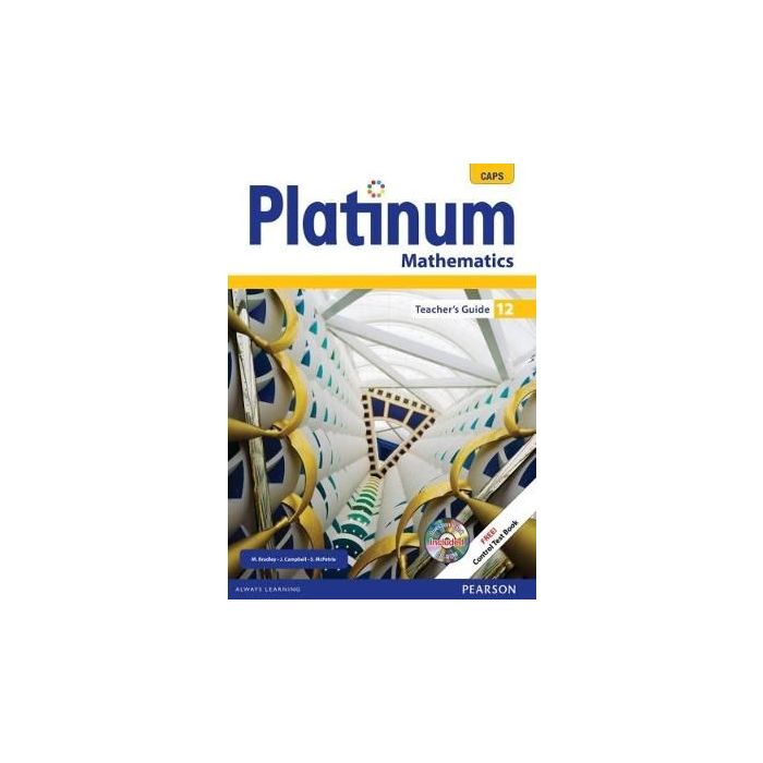 Platinum Mathematics Gr 12 TG with Control Test Book & Question Bank CD