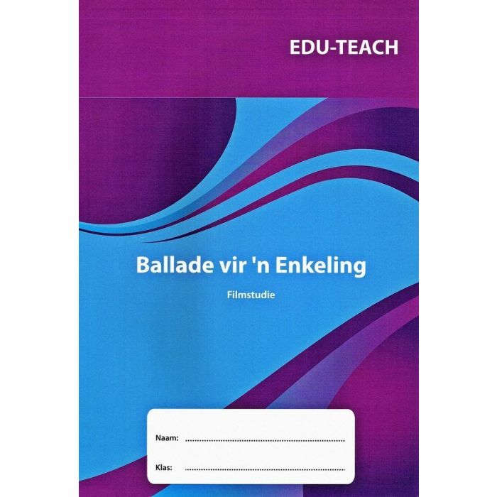 Filmstudie: Ballade vir 'n Enkeling Studiegids