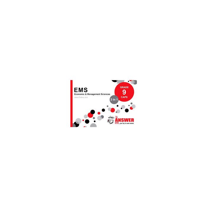Answer Series Gr 9 EMS '3 in 1' Book & Template book (Set): ENGLISH