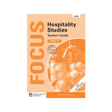 Focus Hospitality Studies Gr 12 TG with Control Test Book & Question Bank CD